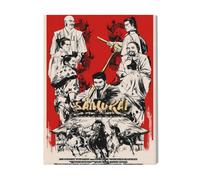 Canevas Imprimer Film Cinéma Sept Samouraïs=5516 Diy Installer 40x50cm Sur Toi