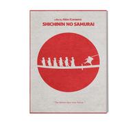 Canevas Imprimer Film Cinéma Sept Samouraïs Minimalistes=2509 Diy Installer 40x50cm Sur Toi