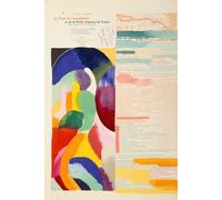 Canevas imprimer La prose du Transsibérien et de la petite Jehanne de France (1913) Impression sur toile Roulée Tableau Art Décoration Murale / Sans cadre 40x50cm ou 45x45cm