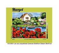 Canevas Margot Le Lac Aux Coquelicots 50x65 Cm - Mrc17009
