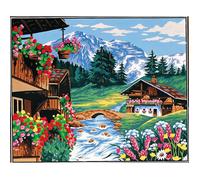 Canevas Pénélope Antique Au Fil Du Torrent 60x70cm