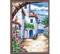 Canevas Pénélope Antique : Au loin la mer 30x40cm