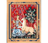 Canevas - MARGOT CANEVAS - Pénélope Antique - Dame à la licorne - 40x50cm - Vintage Oui