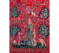 Canevas Pénélope Antique Dame À La Licorne Le Toucher 65x80cm