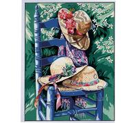 Canevas Pénélope Antique La Chaise Aux Chapeaux 50x65cm