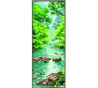 Canevas Pénélope Antique La Rivière 25x60cm - Mrcu62170