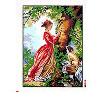 Canevas Pénélope Antique Le Chiffre D'amour 30x40cm