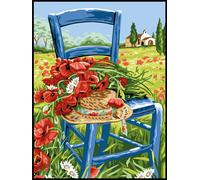 Canevas Pénélope Antique Les Coquelicots 40x50cm - Mrc1531370