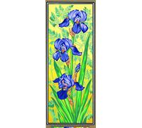 Canevas Pénélope Antique Les Iris Mauves 25x60cm