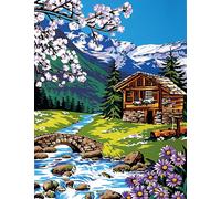 Canevas Pénélope Antique Près Du Torrent 50x65cm