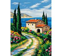 Canevas Pénélope Antique Soleil Méditerranéen 30x40cm - Mrcu722249