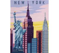 Canevas Penelope Imprimé New-York 40 X 52 Cm