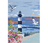 Canevas Penelope Imprimé Phare 40 X 50 Cm