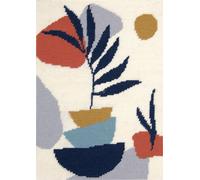 Canevas Penelope Imprimé Tapisserie Palme Abstraite 21x29,5 Cm