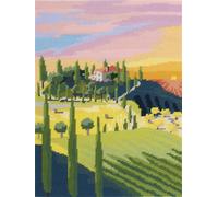 Canevas Penelope Imprimé Toscane 40 X 50 Cm