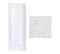 Canevas Plastique Accessoires for sac à main, en plastique, grille maille robuste, noir et blanc, feuilles de toile 33 x 50 cm(White Small Grid)