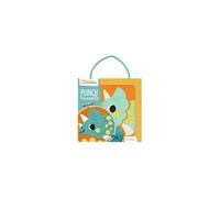 Avenue Mandarine Kit Punch Needle enfant KC162C - Tableau 18x18 cm - Dino - À partir de 6 ans