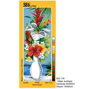 Canevas Seg Vase Exotique 25x60 Cm - Se950.178