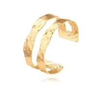 CANEVINKA Bracelet fin en or 18 carats avec crochet, Or jaune, Sans pierre