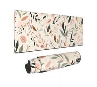 CANFLASHION Grand tapis de souris de jeu, durable, imperméable, épais et imperméable, avec base en caoutchouc antidérapant, pour bureau, maison, feuilles abstraites bohèmes