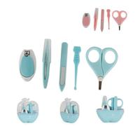 Cangaroo Baby Set de manucure Pomme Ciseaux à ongles, lime à ongles Pincettes, coloris:bleu