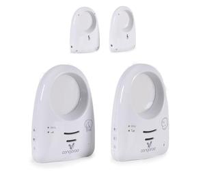 Cangaroo babyphone Harmony, communication bidirectionnelle, réglage du volume, coloris:blanc