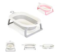 Cangaroo baignoire bébé pliable Terra thermomètre numérique 8cm Écoulement l'eau, coloris:gris