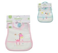 Cangaroo, bavoir bébé Healthy 1701 avec fermeture automatique, matériau EVA, coloris:rose