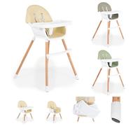 Cangaroo chaise haute enfant Gelato 2 en 1 sangle, chaise enfant, table réglable, coloris:beige