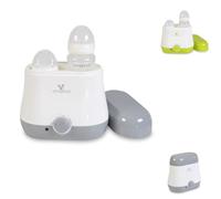Cangaroo chauffe-biberon BabyDuo, 2 bouteilles stérilisation des petites pièces, coloris:gris