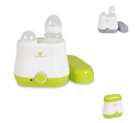 Cangaroo chauffe-biberon BabyDuo, 2 bouteilles stérilisation des petites pièces, coloris:verdoyant