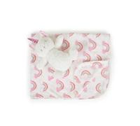 Cangaroo couverture bébé 90 x 75 cm animal en peluche couverture bébé douillette, coloris:rose