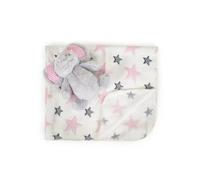 Cangaroo couverture bébé 90 x 75 cm animal en peluche couverture bébé douillette, coloris:rose rosâtre