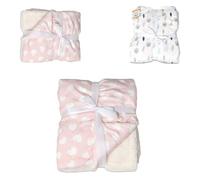 Cangaroo couverture bébé Shaggy, taille 105 x 75 cm, couverture bébé douillette, coloris:rose