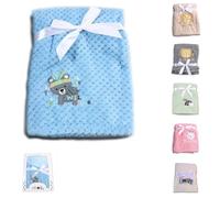 Cangaroo, couverture polaire pour bébé Freya, taille 80 x 110 cm, coloris:bleu