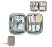 Cangaroo Kit de soins pour bébé M1419 Étui de voyage 9 pièces Tétine thermomètre, coloris:bleu