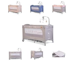 Cangaroo lit de voyage Once upon a time parc deux niveaux matelas matelas langer, coloris:gris
