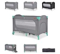 Cangaroo Lit voyage Skyglow 2 niveaux Roues Matelas Entrée latérale Sac Freins, coloris:verdoyant