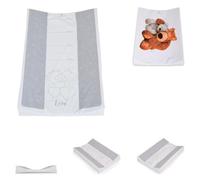 Cangaroo matelas à langer Ours 67 x 44 cm, surélévation latérale, lavable, coloris:gris