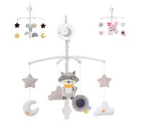 Cangaroo Music Mobile, 60605 Dreamy, Mécanisme de remontage, Berceuses, Peluches, coloris:beige