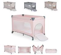 Cangaroo, parc de voyage One Touch roues entrée latérale matelas pliable sac, coloris:rose