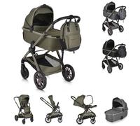 Cangaroo, poussette 2 en 1 iClick pliable, sac à langer, siège sport, nacelle, coloris:Vert