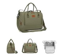 Cangaroo sac à langer Jossie matelas à langer, fermeture éclair, sangle réglable, coloris:vert foncé