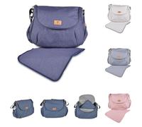 Cangaroo sac à langer Naomi matelas à langer, sangle réglable, fermeture éclair, coloris:bleu