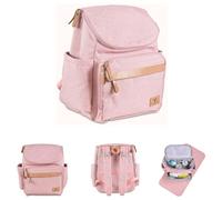 Cangaroo sac de poussette Megan sac à dos matelas à langer fermeture éclair anse, coloris:rose