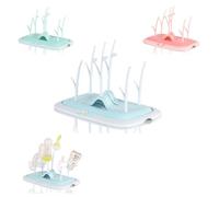Cangaroo sèche-biberon Coral, pour biberons, suces et accessoires sans bisphénol, coloris:bleu