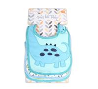 Cangaroo, set de 3 bavoirs bébé Tibby fermeture automatique, imperméable lavable, coloris:turquoise