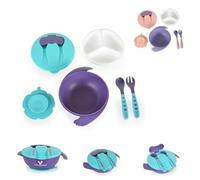 Cangaroo set de vaisselle enfants Jelly F1730 antidérapant, fourchette, cuillère, coloris:bleu