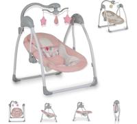 Cangaroo Transat électrique Jessica Arche jeu Fonction music Fonction balancelle, coloris:rose