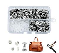 CANGCANG CANGCANG 100pcs M5X4mm Vis Chicago, Vis De Livre,Rivet a Visser,Rivet Pour Cuir, Utilisé pour le bricolage en cuir Sac à vêtements, Chaussures, Livres et décoration (Argenté)